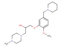 1-[2-methoxy-5-(piperidin-1-ylmethyl)phenoxy]-3-(4-methylpiperazin-1-yl)propan-2-ol