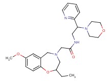 2-(2-ethyl-7-methoxy-2,3-dihydro-1,4-benzoxazepin-4(5H)-yl)-N-[2-(4-morpholinyl)-2-(2-pyridinyl)ethyl]acetamide