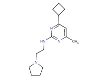 4-cyclobutyl-6-methyl-N-(2-pyrrolidin-1-ylethyl)pyrimidin-2-amine