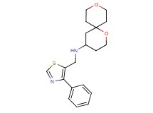 1,9-dioxaspiro[5.5]undec-4-yl[(4-phenyl-1,3-thiazol-5-yl)methyl]amine