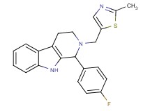 1-(4-fluorophenyl)-2-[(2-methyl-1,3-thiazol-5-yl)methyl]-2,3,4,9-tetrahydro-1H-beta-carboline