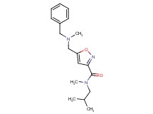 5-{[benzyl(methyl)amino]methyl}-N-isobutyl-N-methyl-3-isoxazolecarboxamide