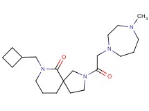 7-(cyclobutylmethyl)-2-[(4-methyl-1,4-diazepan-1-yl)acetyl]-2,7-diazaspiro[4.5]decan-6-one
