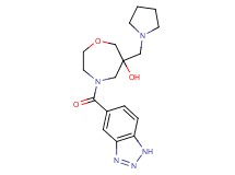 4-(1H-1,2,3-benzotriazol-5-ylcarbonyl)-6-(pyrrolidin-1-ylmethyl)-1,4-oxazepan-6-ol