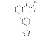 (3-methyl-2-thienyl){1-[3-(1H-pyrazol-1-yl)benzyl]-3-piperidinyl}methanone