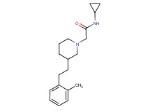 N-cyclopropyl-2-{3-[2-(2-methylphenyl)ethyl]-1-piperidinyl}acetamide