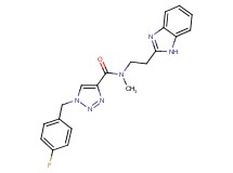 N-[2-(1H-benzimidazol-2-yl)ethyl]-1-(4-fluorobenzyl)-N-methyl-1H-1,2,3-triazole-4-carboxamide