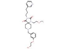 8-[3-(2-hydroxyethoxy)benzyl]-1-(2-methoxyethyl)-3-[3-(3-pyridinyl)propyl]-1,3,8-triazaspiro[4.5]decane-2,4-dione