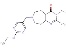 7-{[2-(ethylamino)pyrimidin-5-yl]methyl}-2,3-dimethyl-3,5,6,7,8,9-hexahydro-4H-pyrimido[4,5-d]azepin-4-one