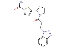 5-{1-[3-(1H-1,2,3-benzotriazol-1-yl)propanoyl]-2-pyrrolidinyl}-2-thiophenecarboxamide