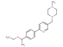 1-({6-[4-(1-ethoxyethyl)phenyl]pyridin-3-yl}methyl)-4-methylpiperazine