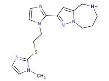 2-(1-{2-[(1-methyl-1H-imidazol-2-yl)thio]ethyl}-1H-imidazol-2-yl)-5,6,7,8-tetrahydro-4H-pyrazolo[1,5-a][1,4]diazepine