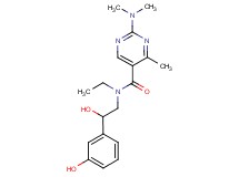 2-(dimethylamino)-N-ethyl-N-[2-hydroxy-2-(3-hydroxyphenyl)ethyl]-4-methyl-5-pyrimidinecarboxamide