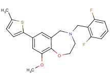 4-(2,6-difluorobenzyl)-9-methoxy-7-(5-methyl-2-thienyl)-2,3,4,5-tetrahydro-1,4-benzoxazepine