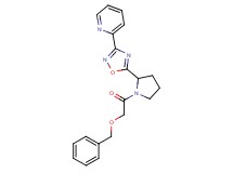 2-(5-{1-[(benzyloxy)acetyl]-2-pyrrolidinyl}-1,2,4-oxadiazol-3-yl)pyridine