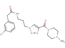 2-(3-chlorophenyl)-N-(3-{4-[(4-methyl-1-piperazinyl)carbonyl]-1H-1,2,3-triazol-1-yl}propyl)acetamide