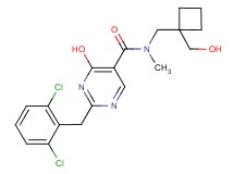 2-(2,6-dichlorobenzyl)-4-hydroxy-N-{[1-(hydroxymethyl)cyclobutyl]methyl}-N-methylpyrimidine-5-carboxamide
