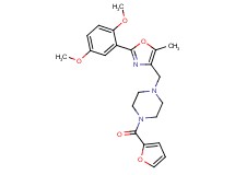 1-{[2-(2,5-dimethoxyphenyl)-5-methyl-1,3-oxazol-4-yl]methyl}-4-(2-furoyl)piperazine