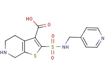 2-{[(pyridin-4-ylmethyl)amino]sulfonyl}-4,5,6,7-tetrahydrothieno[2,3-c]pyridine-3-carboxylic acid