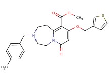 methyl 3-(4-methylbenzyl)-7-oxo-9-(3-thienylmethoxy)-1,2,3,4,5,7-hexahydropyrido[1,2-d][1,4]diazepine-10-carboxylate