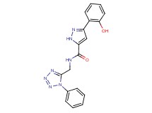 3-(2-hydroxyphenyl)-N-[(1-phenyl-1H-tetrazol-5-yl)methyl]-1H-pyrazole-5-carboxamide