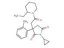 1-cyclopropyl-3-[2-(2-ethyl-1-piperidinyl)-2-oxoethyl]-3-(2-methylphenyl)-2,5-pyrrolidinedione