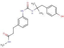 3-{3-[({[2-(4-hydroxyphenyl)-1,1-dimethylethyl]amino}carbonyl)amino]phenyl}-N-methylpropanamide