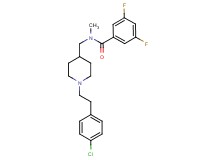 N-({1-[2-(4-chlorophenyl)ethyl]-4-piperidinyl}methyl)-3,5-difluoro-N-methylbenzamide