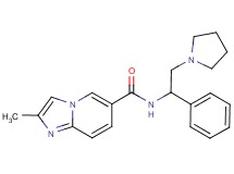 2-methyl-N-(1-phenyl-2-pyrrolidin-1-ylethyl)imidazo[1,2-a]pyridine-6-carboxamide