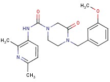 N-(2,6-dimethylpyridin-3-yl)-4-(3-methoxybenzyl)-3-oxopiperazine-1-carboxamide