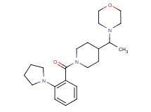 4-(1-{1-[2-(1-pyrrolidinyl)benzoyl]-4-piperidinyl}ethyl)morpholine