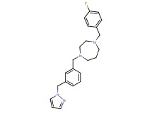1-(4-fluorobenzyl)-4-[3-(1H-pyrazol-1-ylmethyl)benzyl]-1,4-diazepane