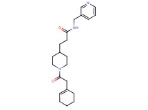 3-[1-(1-cyclohexen-1-ylacetyl)-4-piperidinyl]-N-(3-pyridinylmethyl)propanamide