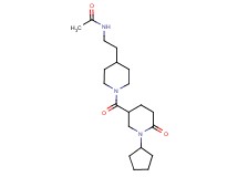 N-(2-{1-[(1-cyclopentyl-6-oxo-3-piperidinyl)carbonyl]-4-piperidinyl}ethyl)acetamide