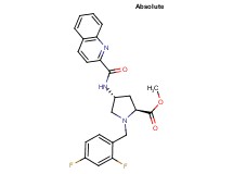 methyl (4R)-1-(2,4-difluorobenzyl)-4-[(2-quinolinylcarbonyl)amino]-L-prolinate