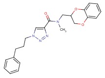 N-(2,3-dihydro-1,4-benzodioxin-2-ylmethyl)-N-methyl-1-(3-phenylpropyl)-1H-1,2,3-triazole-4-carboxamide