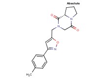 (8aS)-2-{[3-(4-methylphenyl)isoxazol-5-yl]methyl}hexahydropyrrolo[1,2-a]pyrazine-1,4-dione