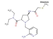 (4R)-1-[(2-aminopyridin-3-yl)methyl]-N,N-diethyl-4-{[(methylthio)acetyl]amino}-L-prolinamide