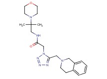 2-[5-(3,4-dihydro-2(1H)-isoquinolinylmethyl)-1H-tetrazol-1-yl]-N-[2-methyl-2-(4-morpholinyl)propyl]acetamide