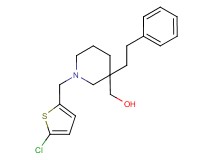 [1-[(5-chloro-2-thienyl)methyl]-3-(2-phenylethyl)-3-piperidinyl]methanol