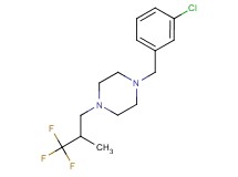 1-(3-chlorobenzyl)-4-(3,3,3-trifluoro-2-methylpropyl)piperazine