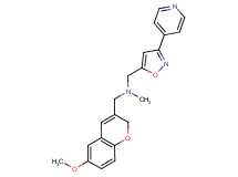 1-(6-methoxy-2H-chromen-3-yl)-N-methyl-N-{[3-(4-pyridinyl)-5-isoxazolyl]methyl}methanamine