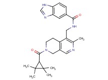 N-({3-methyl-7-[(2,2,3,3-tetramethylcyclopropyl)carbonyl]-5,6,7,8-tetrahydro-2,7-naphthyridin-4-yl}methyl)-1H-benzimidazole-5-carboxamide
