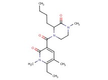 3-butyl-4-[(6-ethyl-1,5-dimethyl-2-oxo-1,2-dihydro-3-pyridinyl)carbonyl]-1-methyl-2-piperazinone
