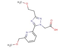 {3-(2-methoxyethyl)-5-[6-(methoxymethyl)pyridin-2-yl]-1H-1,2,4-triazol-1-yl}acetic acid