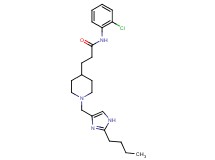 3-{1-[(2-butyl-1H-imidazol-4-yl)methyl]-4-piperidinyl}-N-(2-chlorophenyl)propanamide