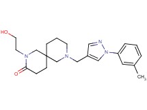 2-(2-hydroxyethyl)-8-{[1-(3-methylphenyl)-1H-pyrazol-4-yl]methyl}-2,8-diazaspiro[5.5]undecan-3-one
