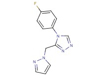4-(4-fluorophenyl)-3-(1H-pyrazol-1-ylmethyl)-4H-1,2,4-triazole