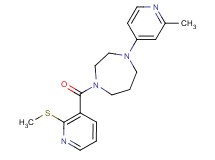 1-(2-methyl-4-pyridinyl)-4-{[2-(methylthio)-3-pyridinyl]carbonyl}-1,4-diazepane