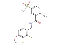 5-(aminosulfonyl)-N-(2,3-difluoro-4-methoxybenzyl)-2-methylbenzamide